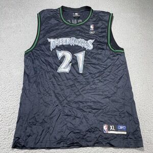 Minnesota Timberwolves Jersey Mens XL Blue NBA Kevin Garnett 21 Reebok